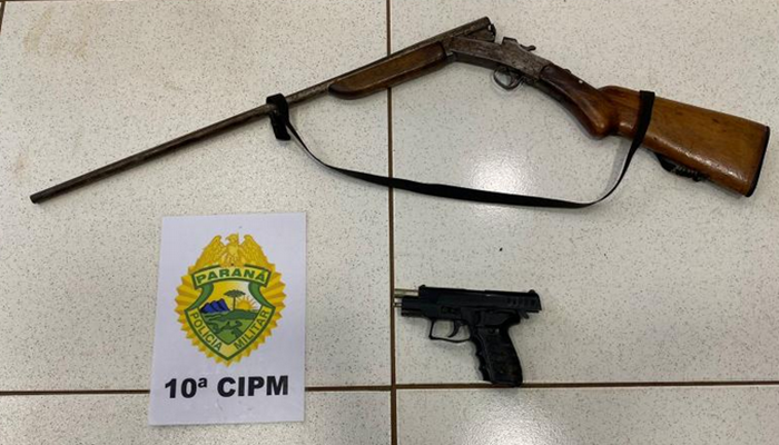 Laranjeiras - Homem é preso com duas armas após ameaçar familiares